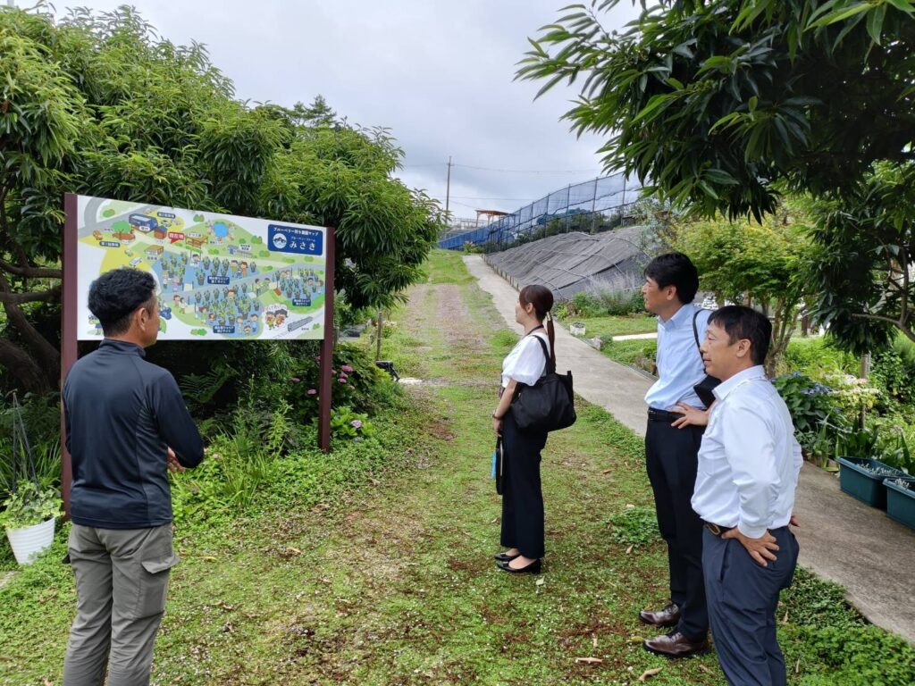 ブルーベリーファームみさき・大阪・岬町・農園マップで説明