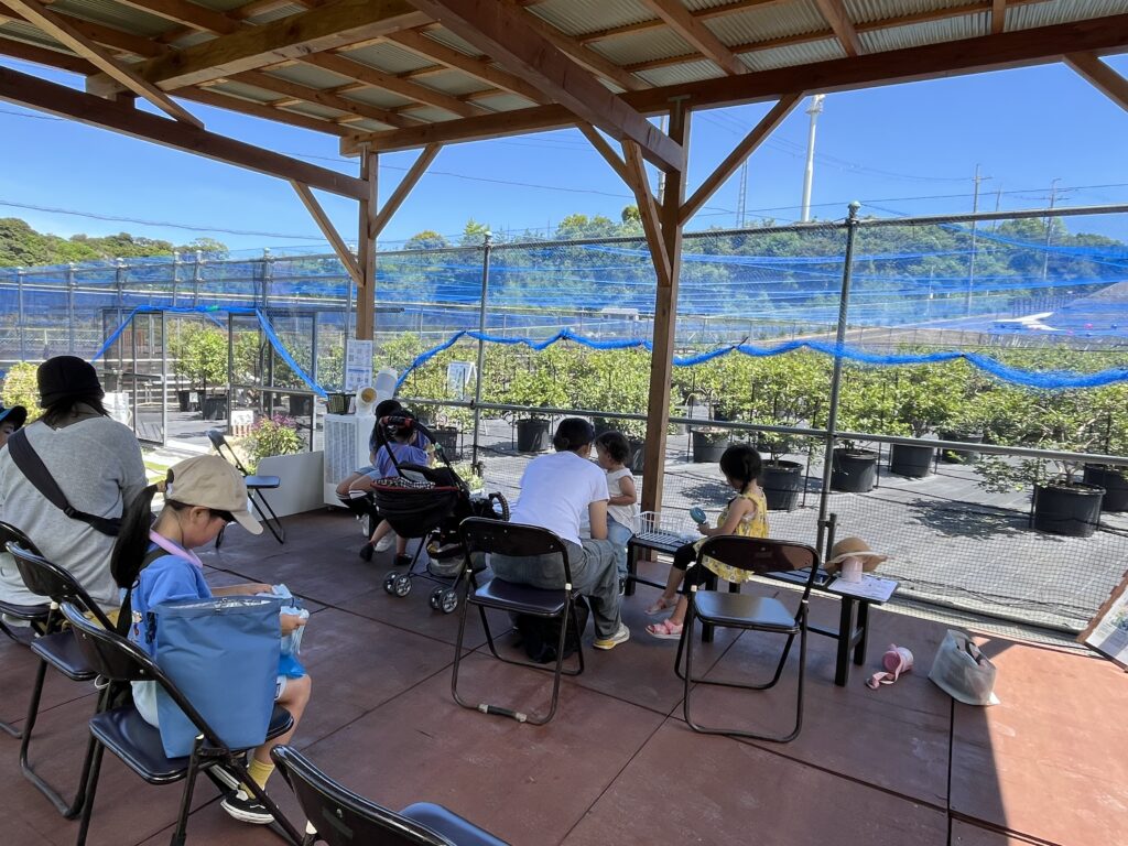 ブルーベリー狩り・ブルーベリーファームみさき・大阪・岬町・休憩スペース