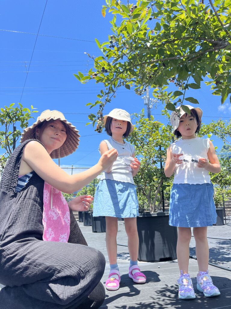 ブルーベリー狩り・ブルーベリーファームみさき・大阪・岬町・姉妹でブルーベリー狩り