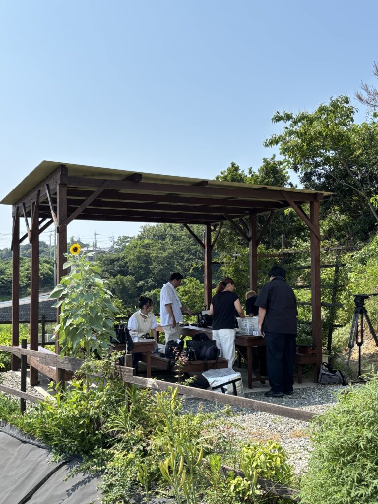 ブルーベリー狩り・ブルーベリーファームみさき・大阪・岬町・テレビ取材・大阪ほんわかテレビ・第1レストスペース