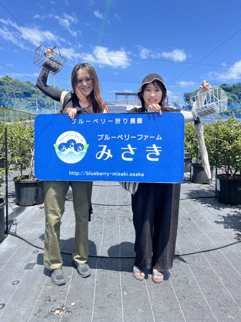 人気のブルーベリー農園での休日