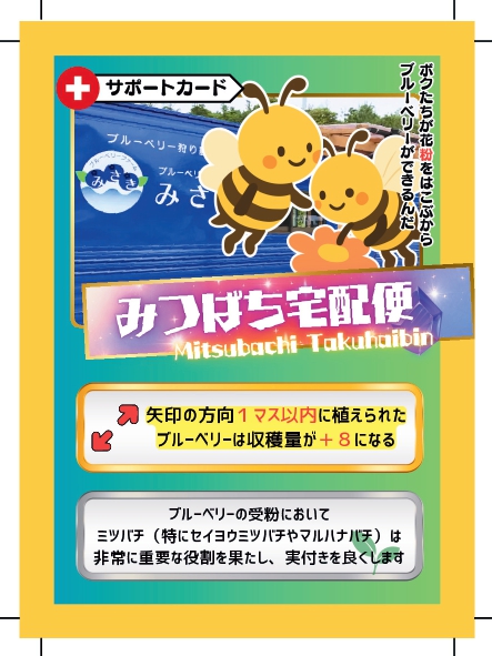 ブルーベリーバトルカード BBB みつばち宅配便 ブルーベリーファームみさき