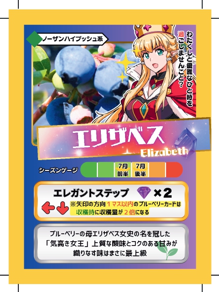 ブルーベリーバトルカード BBB エリザベス ブルーベリーファームみさき