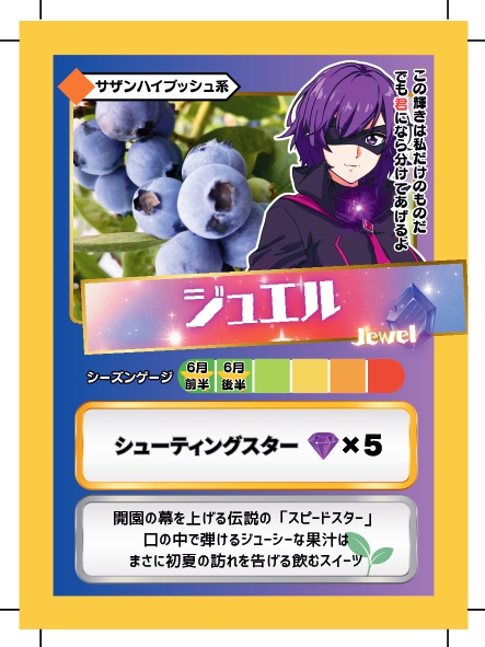 ブルーベリーバトルカード BBB ジュエル ブルーベリーファームみさき