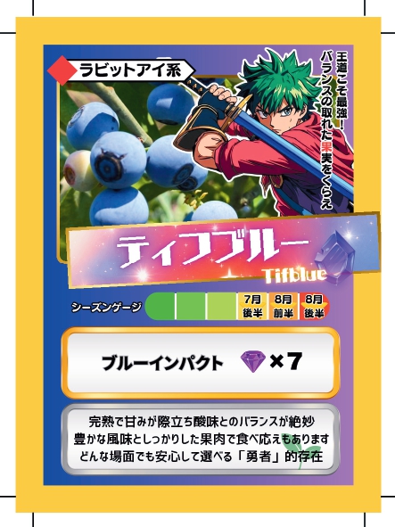 ブルーベリーバトルカード BBB ティフブルー ブルーベリーファームみさき