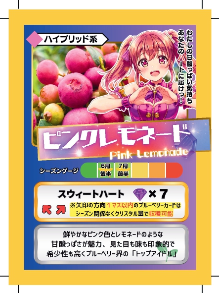 ブルーベリーバトルカード BBB ピンクレモネード ブルーベリーファームみさき