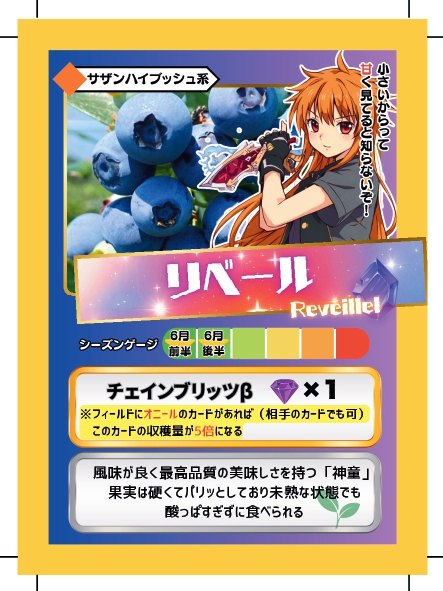 ブルーベリーバトルカード BBB リベール ブルーベリーファームみさき