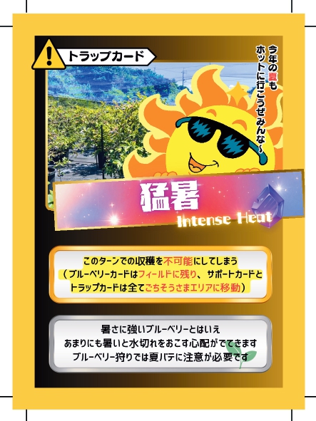 ブルーベリーバトルカード BBB 猛暑 ブルーベリーファームみさき